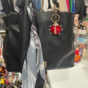 Dooney & Bourke Black Leather Ba-EUC